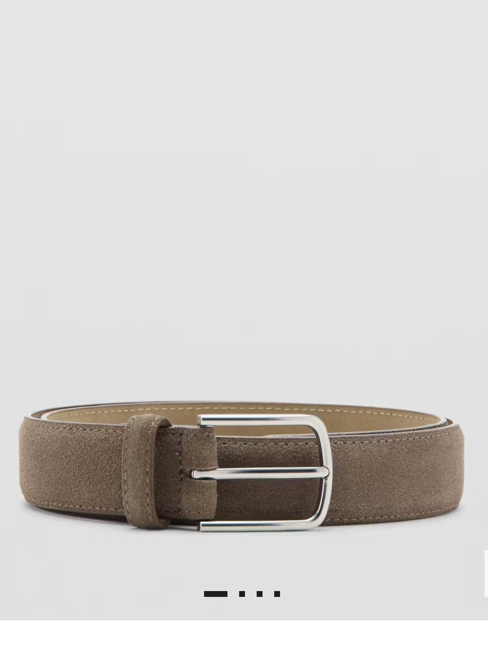 NWT Mango Thin Suede Leather Belt